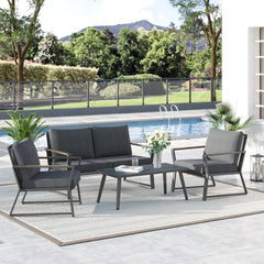 Aosom Outsunny 4 Piece Patio Furniture Set