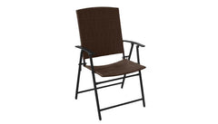 AZ Patio Heaters Three Piece Patio Set in Dark Brown Wicker