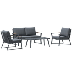 Aosom Outsunny 4 Piece Patio Furniture Set