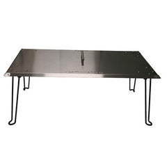 AZ Patio Heaters Heat Warden Rectangle Fire Pit Heat Deflector in Stainless Steel